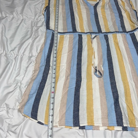 Time & Tru Striped Linen Blend Dress Plus Size xxxl 22 3XL - Picture 4 of 6